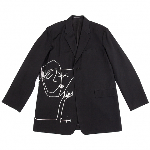 ヨウジヤマモト　16AW　ウールギャバ　りえジャケット