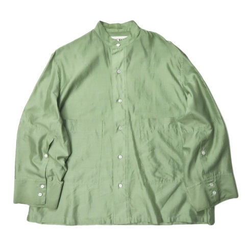 INSCRIRE アンスクリア 2020SS Organdy Stand Collar Shirts オーガンジースタンドカラーシャツ