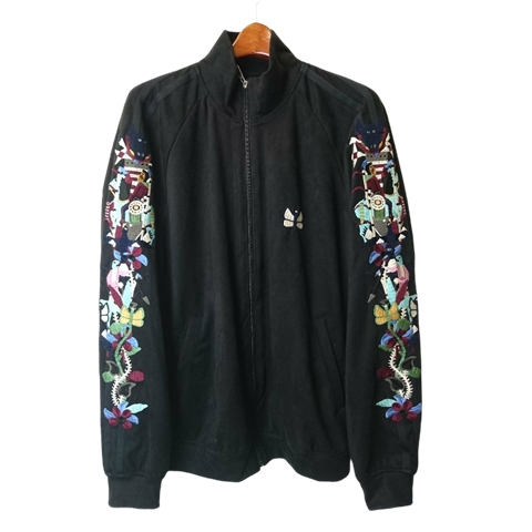 doublet ダブレット 20AW CHAOS EMBROIDERY SUEDE TRACK JACKET トラックジャケット スエード ブルゾン