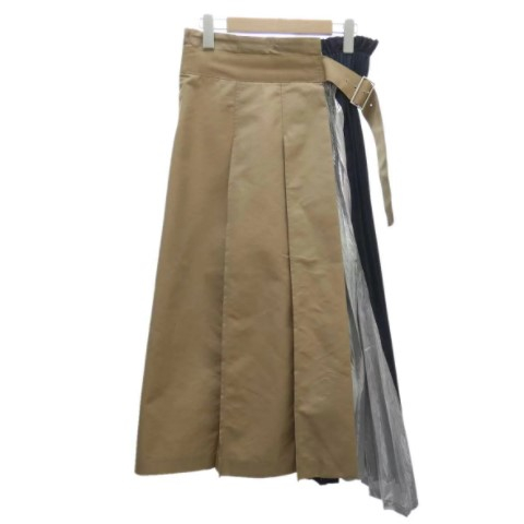 ELENDEEK エレンディーク SHINY SWITCH PLEATS LONG SKIRT プリーツ ロング