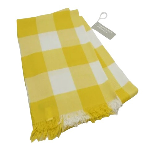 未使用品 MARGARET HOWELL マーガレットハウエル LARGE CHECK WOOL SCARF スカーフ