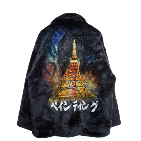 doublet ダブレット 20AW HAND-PAINTED FUR JACKET ハンド ペイント ペインティング ファー ジャケット